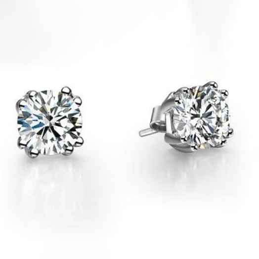 Classic Diamond Stud Earrings (4 prongs)