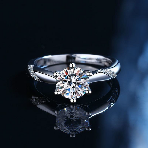 Classic Curve Diamond Engagement Ring